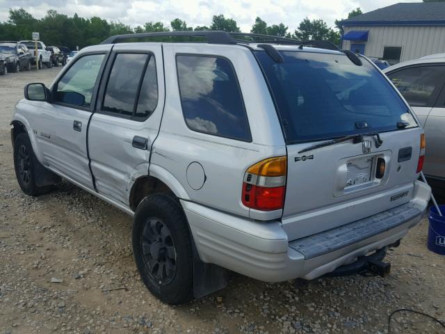 4S6CK58W324405443 - 2002 HONDA PASSPORT E SILVER photo 3