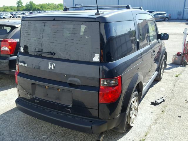 5J6YH28798L003265 - 2008 HONDA ELEMENT EX BLACK photo 4