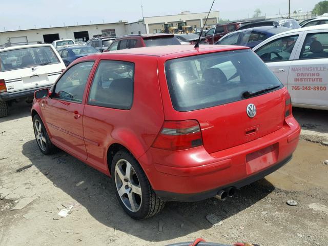 9BWDH61J034011734 - 2003 VOLKSWAGEN GTI VR6 RED photo 3