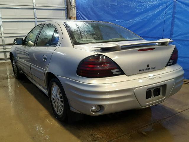 1G2NF52TXYM716678 - 2000 PONTIAC GRAND AM S 银色 照片 3