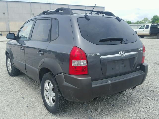 KM8JN72DX7U587076 - 2007 HYUNDAI TUCSON SE GRAY photo 3