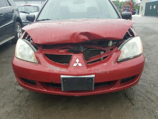 JA3AJ26E44U045178 - 2004 MITSUBISHI LANCER ES RED photo 9