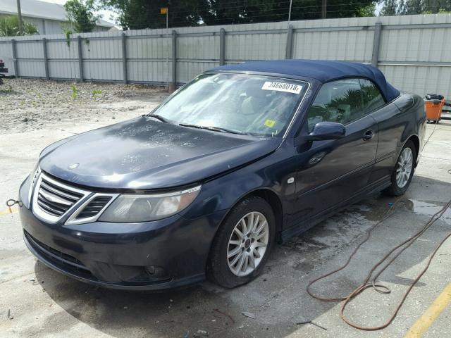 YS3FB79Y786010709 - 2008 SAAB 9-3 2.0T BLUE photo 2