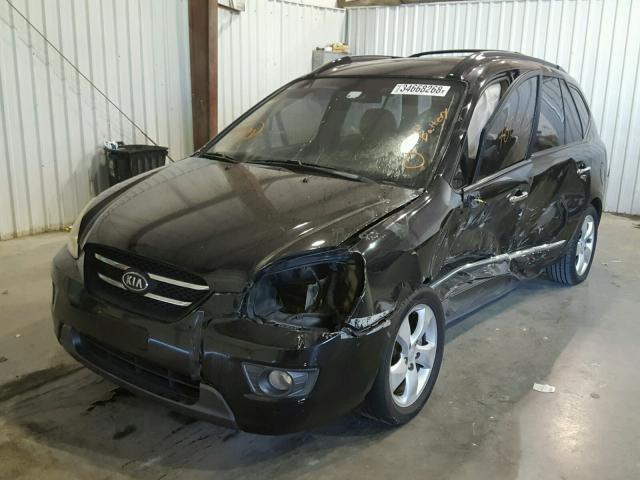 KNAFG526077116852 - 2007 KIA RONDO LX BLACK photo 2