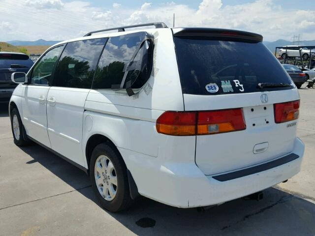 5FNRL18093B005700 - 2003 HONDA ODYSSEY WHITE photo 3