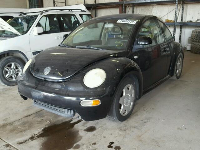 3VWCA21C6XM412443 - 1999 VOLKSWAGEN NEW BEETLE BLACK photo 2