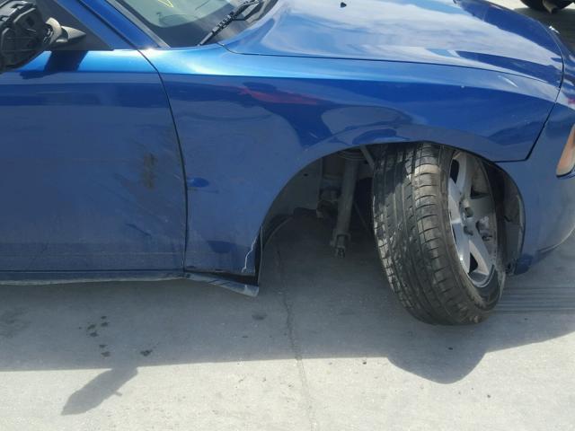 2B3CA4CD5AH297927 - 2010 DODGE CHARGER BLUE photo 9