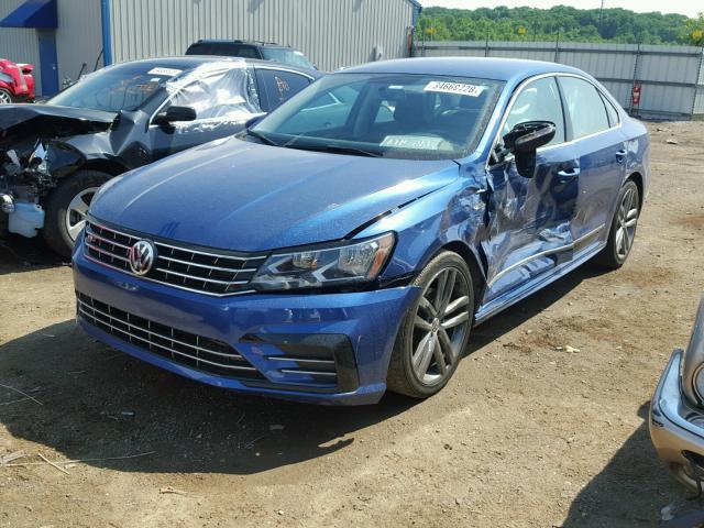 1VWDT7A39HC013153 - 2017 VOLKSWAGEN PASSAT R-L BLUE photo 2