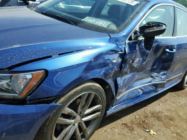 1VWDT7A39HC013153 - 2017 VOLKSWAGEN PASSAT R-L BLUE photo 9