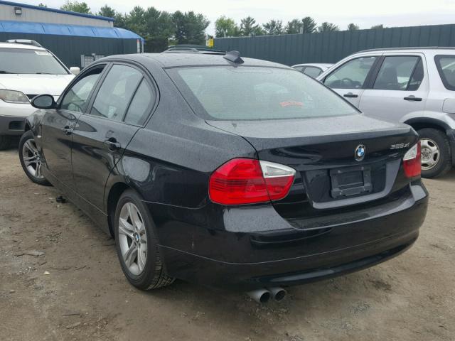 WBAVC93558K042802 - 2008 BMW 328 XI BLACK photo 3