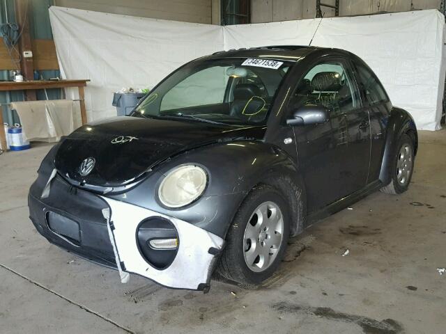 3VWCK21C03M407794 - 2003 VOLKSWAGEN NEW BEETLE GRAY photo 2