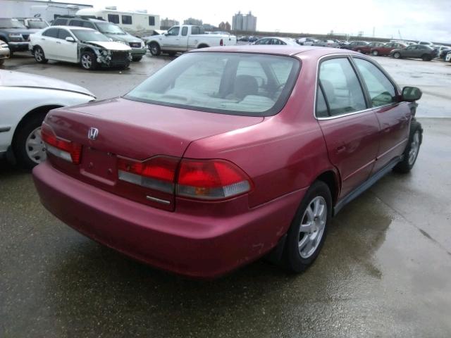 1HGCG567X2A068024 - 2002 HONDA ACCORD SE MAROON photo 4