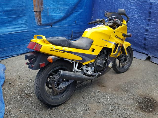 JKAEXMF133A097647 - 2003 KAWASAKI EX250 F YELLOW photo 4