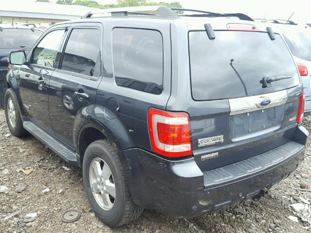 1FMCU94118KC66504 - 2008 FORD ESCAPE LIM GRAY photo 3