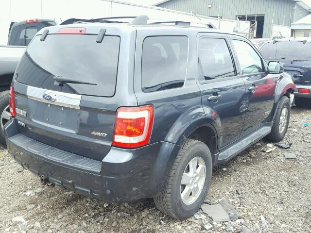 1FMCU94118KC66504 - 2008 FORD ESCAPE LIM GRAY photo 4