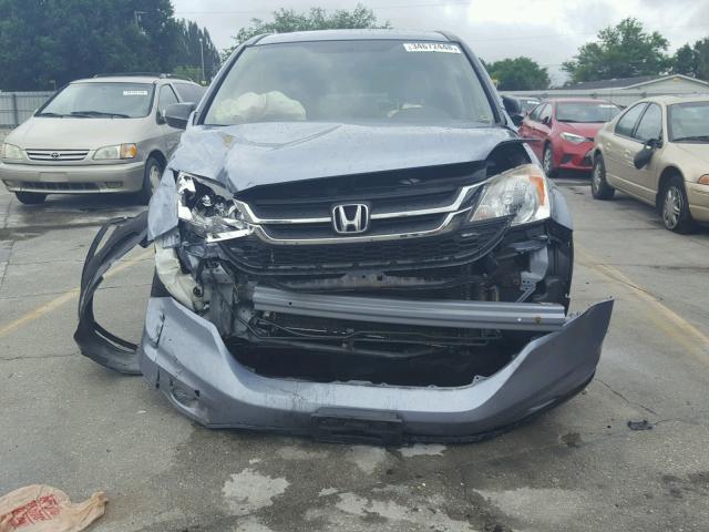 JHLRE4H43BC004166 - 2011 HONDA CR-V SE BLUE photo 9