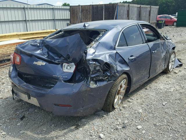 1G11H5SL1EF301312 - 2014 CHEVROLET MALIBU LTZ 蓝色 照片 4