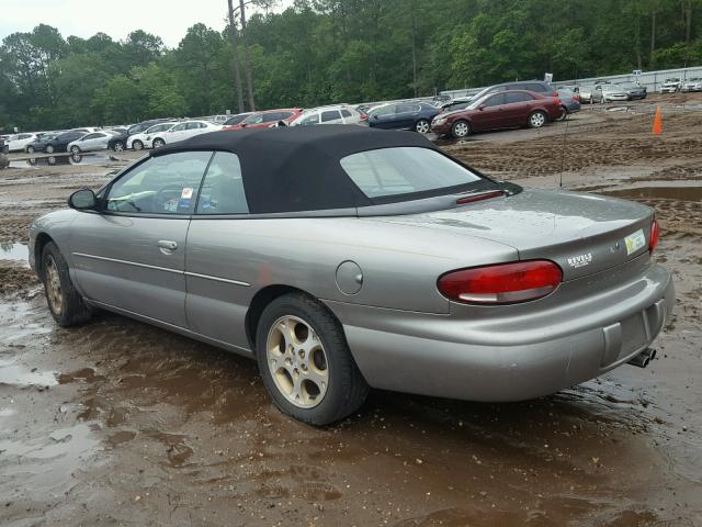 3C3EL55H3XT594867 - 1999 CHRYSLER SEBRING JX SILVER photo 3