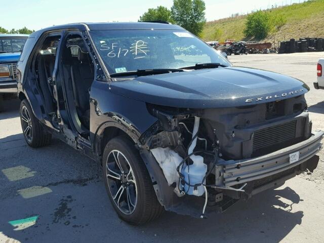 1FM5K8GTXEGC53688 - 2014 FORD EXPLORER S BLACK photo 1