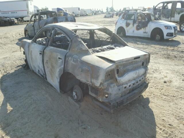 2C3CDXBG5CH120076 - 2012 DODGE CHARGER SE BURN photo 3