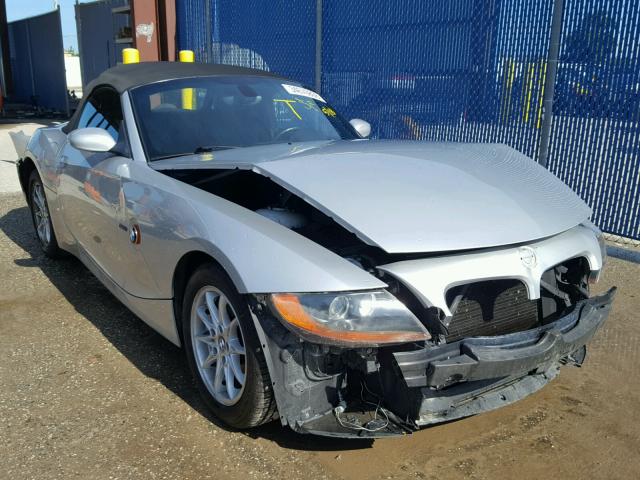 4USBT334X3LS43098 - 2003 BMW Z4 2.5 SILVER photo 1