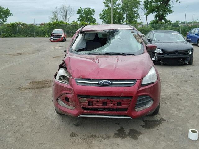 1FMCU0GX3DUB72828 - 2013 FORD ESCAPE RED photo 9