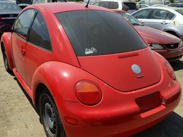 3VWBK21C42M434457 - 2002 VOLKSWAGEN NEW BEETLE წითელი ფოტო 3