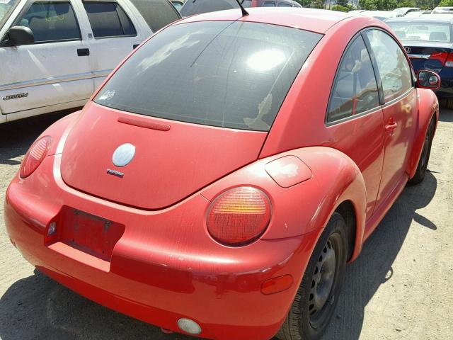 3VWBK21C42M434457 - 2002 VOLKSWAGEN NEW BEETLE წითელი ფოტო 4