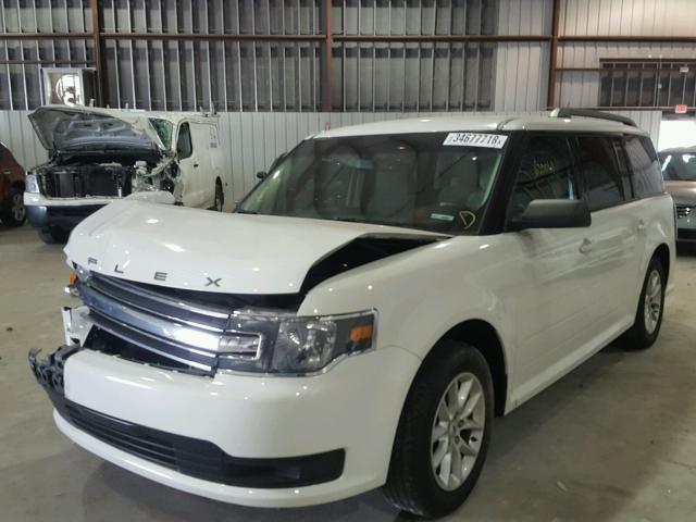 2FMGK5B82EBD07471 - 2014 FORD FLEX SE WHITE photo 2