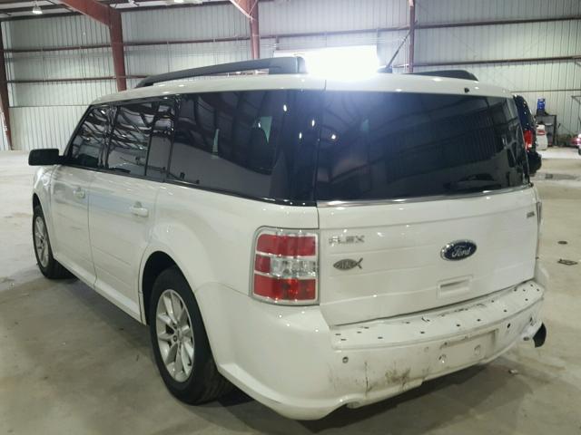 2FMGK5B82EBD07471 - 2014 FORD FLEX SE WHITE photo 3