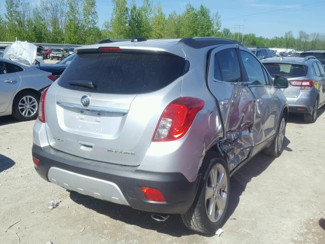 KL4CJASB2GB617813 - 2016 BUICK ENCORE SILVER photo 4