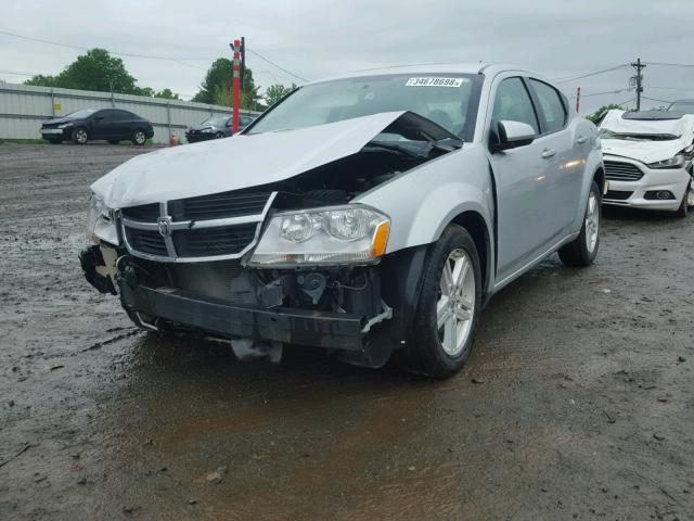 1B3CC1FB6AN218579 - 2010 DODGE AVENGER EX SILVER photo 2