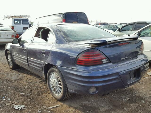 1G2NF52T41M590095 - 2001 PONTIAC GRAND AM BLUE photo 3