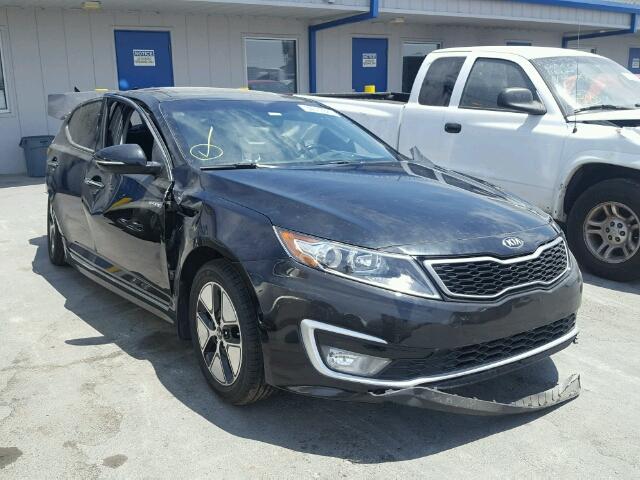 KNAGM4ADXD5056125 - 2013 KIA OPTIMA HYB BLACK photo 1