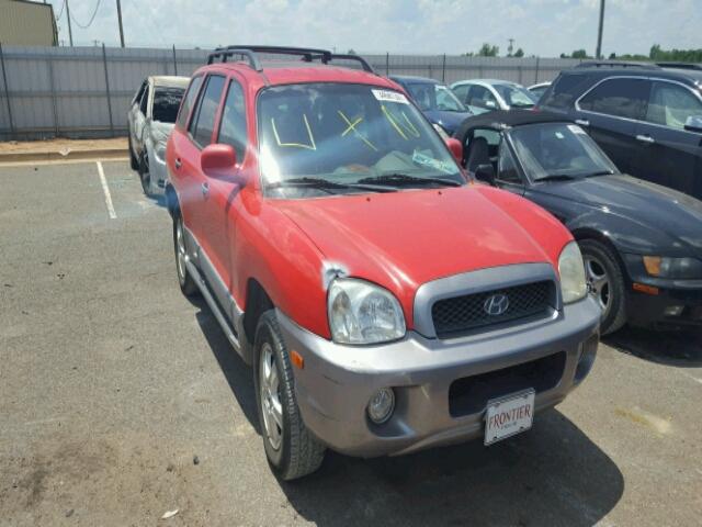 KM8SC73E03U513287 - 2003 HYUNDAI SANTA FE G RED photo 1