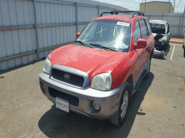 KM8SC73E03U513287 - 2003 HYUNDAI SANTA FE G RED photo 2