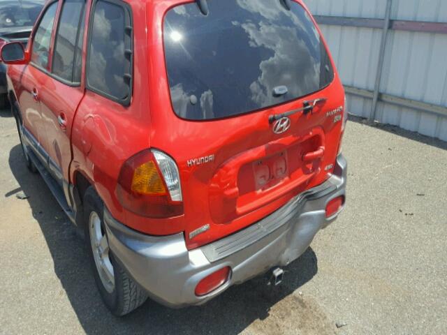 KM8SC73E03U513287 - 2003 HYUNDAI SANTA FE G RED photo 9