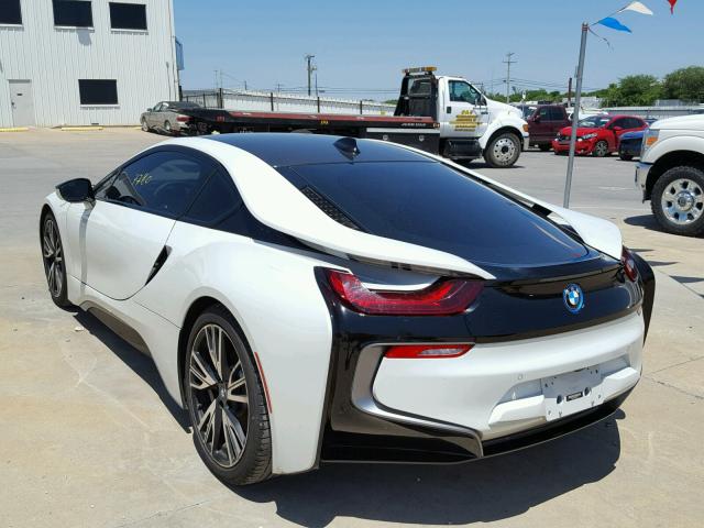 WBY2Z2C58EVX64723 - 2014 BMW I8 WHITE photo 3