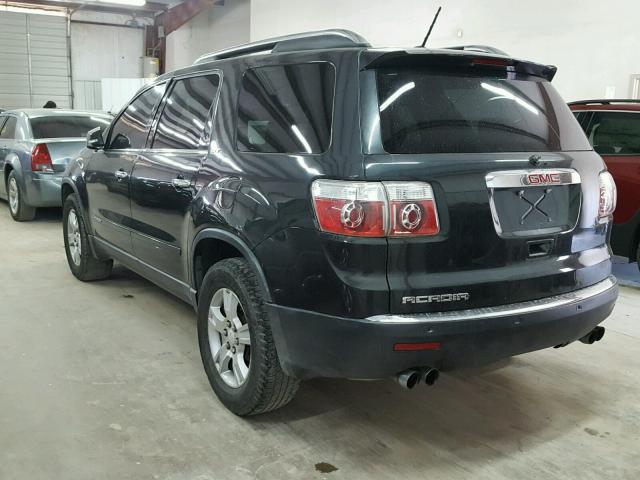 1GKER23727J102859 - 2007 GMC ACADIA SLT შავი ფოტო 3