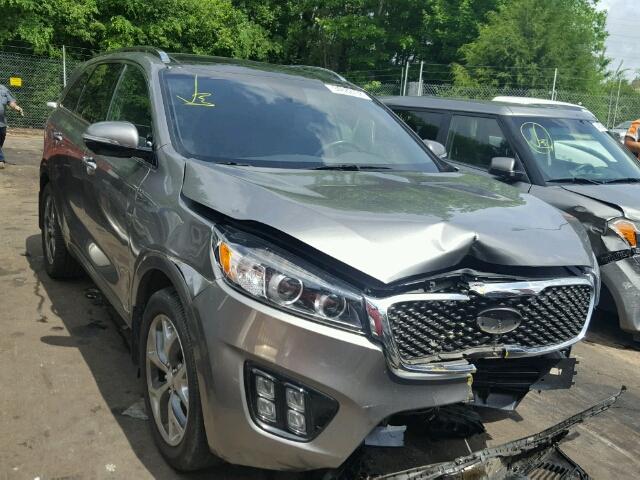 5XYPKDA17GG141627 - 2016 KIA SORENTO SX GRAY photo 1