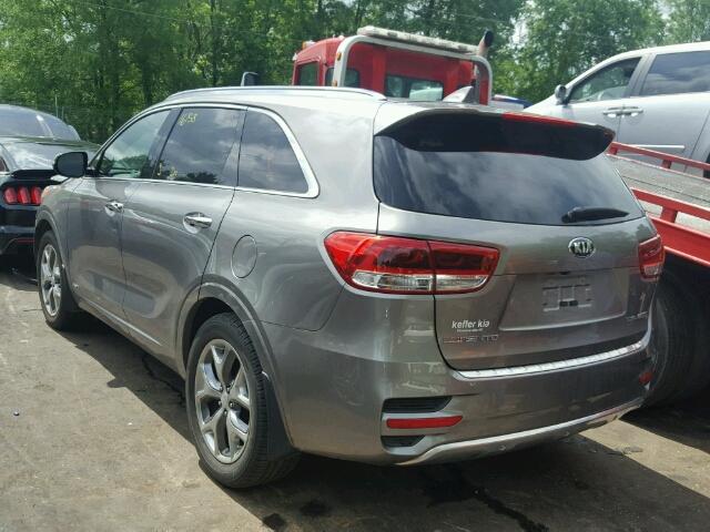 5XYPKDA17GG141627 - 2016 KIA SORENTO SX GRAY photo 3