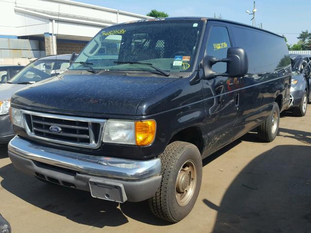 1FTNS24L47DA58468 - 2007 FORD ECONOLINE BLACK photo 2