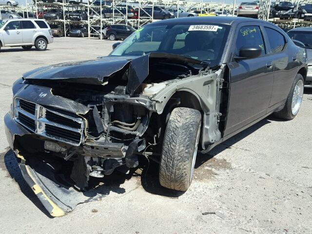 2B3KA33V29H532696 - 2009 DODGE CHARGER SX GRAY photo 2