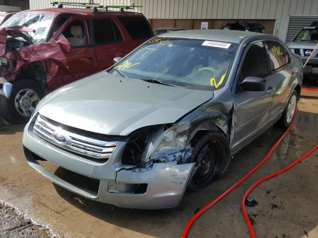 3FAFP06Z86R192620 - 2006 FORD FUSION S GREEN photo 2