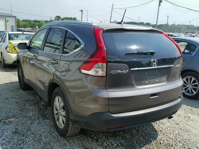 5J6RM4H76EL018488 - 2014 HONDA CR-V BROWN photo 3