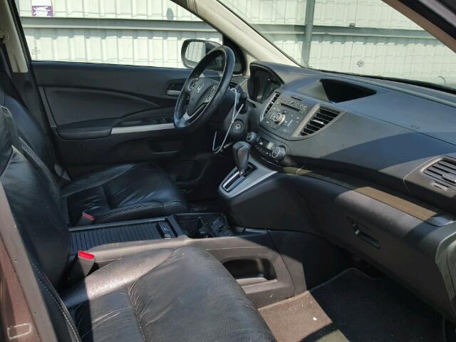 5J6RM4H76EL018488 - 2014 HONDA CR-V BROWN photo 5