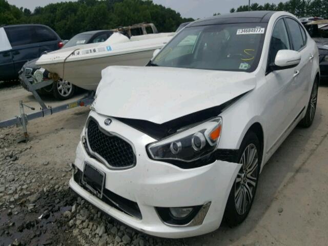 KNALN4D77E5151292 - 2014 KIA CADENZA PR WHITE photo 2