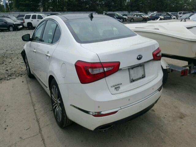 KNALN4D77E5151292 - 2014 KIA CADENZA PR WHITE photo 3