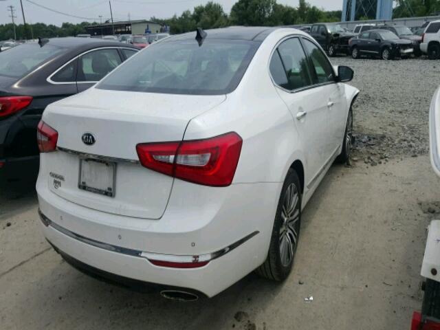 KNALN4D77E5151292 - 2014 KIA CADENZA PR WHITE photo 4