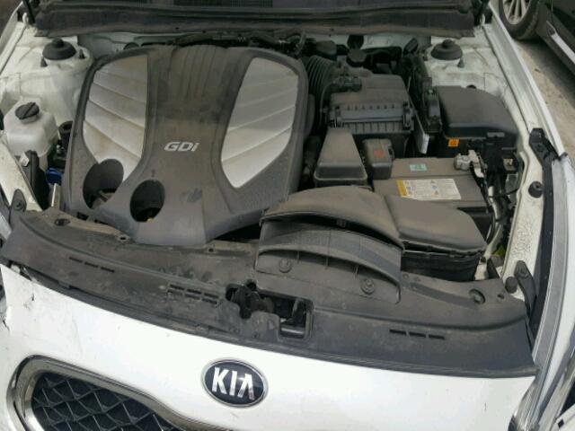 KNALN4D77E5151292 - 2014 KIA CADENZA PR WHITE photo 7